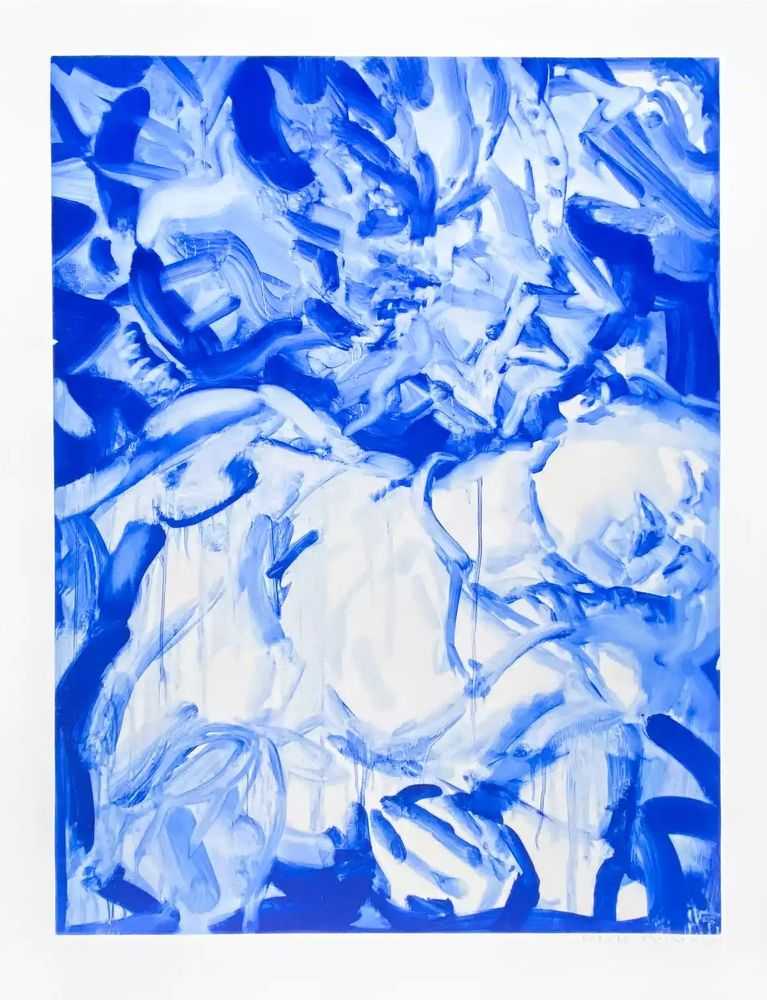 Elizabeth Peyton, ‘Belle Belle Belle (La Belle et La Bête - Blue)’, 2018, Print, Etching and aquatint on En Tout Cas paper, null, Numbered