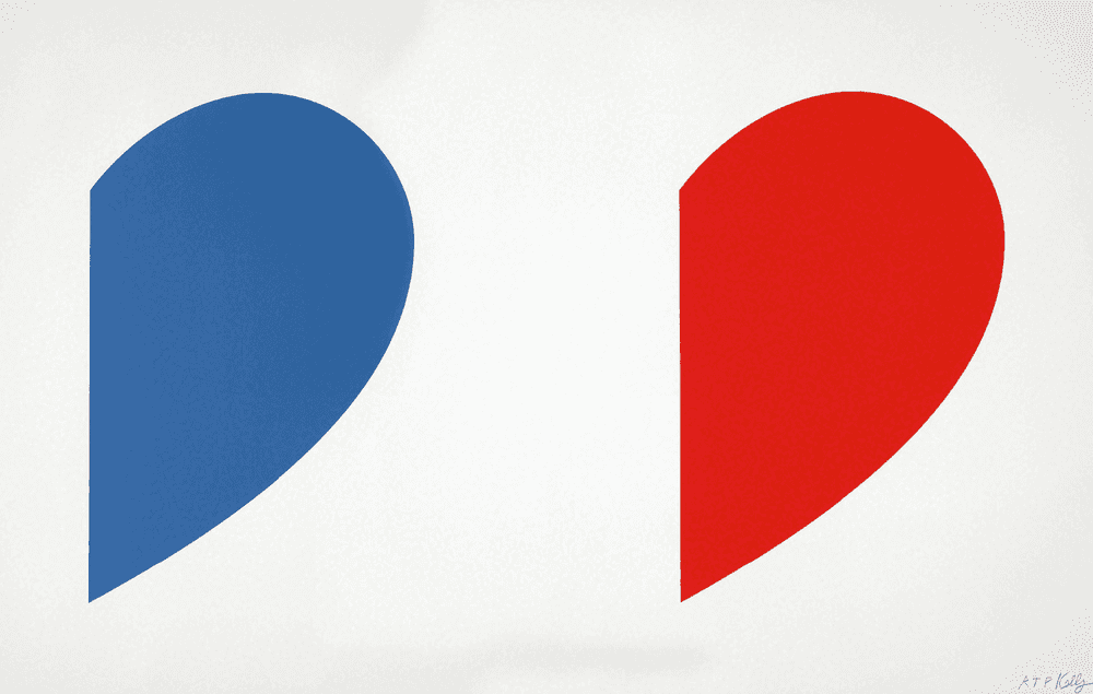 Ellsworth Kelly, ‘Blue Curve - Red Curve’, 2014, Print, 2-color lithograph, null, Numbered