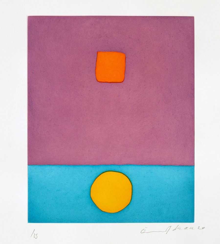 Etel Adnan, ‘Le Soleil a Vécu’, 2020, Print, Etching on arches paper, null, Numbered