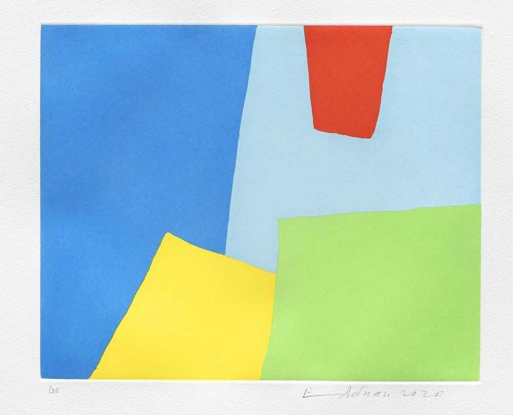 Etel Adnan, ‘Vertige’, 2020, Print, Etching, null, Numbered