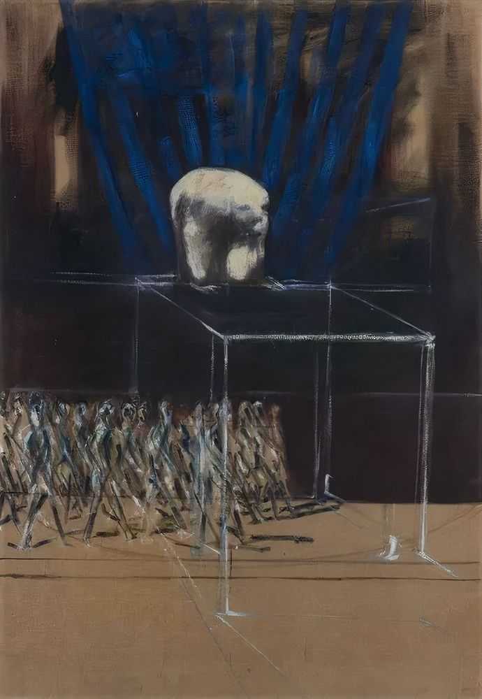 Francis Bacon, ‘Q8B Marching Figures (Small)’, 2016, Print, Diasec-mounted Giclée print on aluminium panel, Heni, Numbered