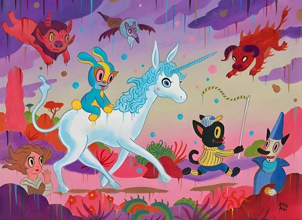 Gary Baseman, ‘The Last Kittyland: Bevery Park & Pony Rides’, 17-12-2022, Print, Giclee Print, Corey Helford Gallery, Numbered