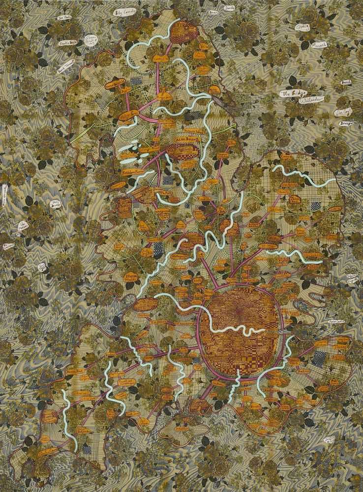 Grayson Perry, ‘England as seen from Lockdown in Islington’, 2021, Print, Pigment print on 300gsm cotton panama, Paragon Press,