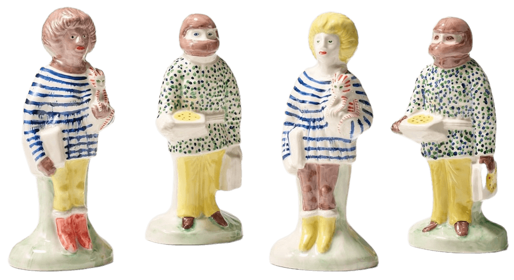 Grayson Perry, ‘Full Set of Home Worker & Key Worker Staffordshire Figures’, 2021, Sculpture, Ceramic, Bristol Museum,