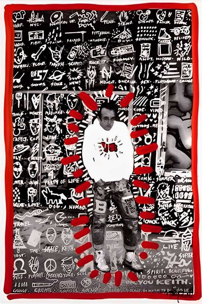 Gregory Siff, ‘For Keith: I've Got So Much To Do - Keith Haring Posing Hard’, 20-11-2018, Print, Giclee Print, 1xRUN,