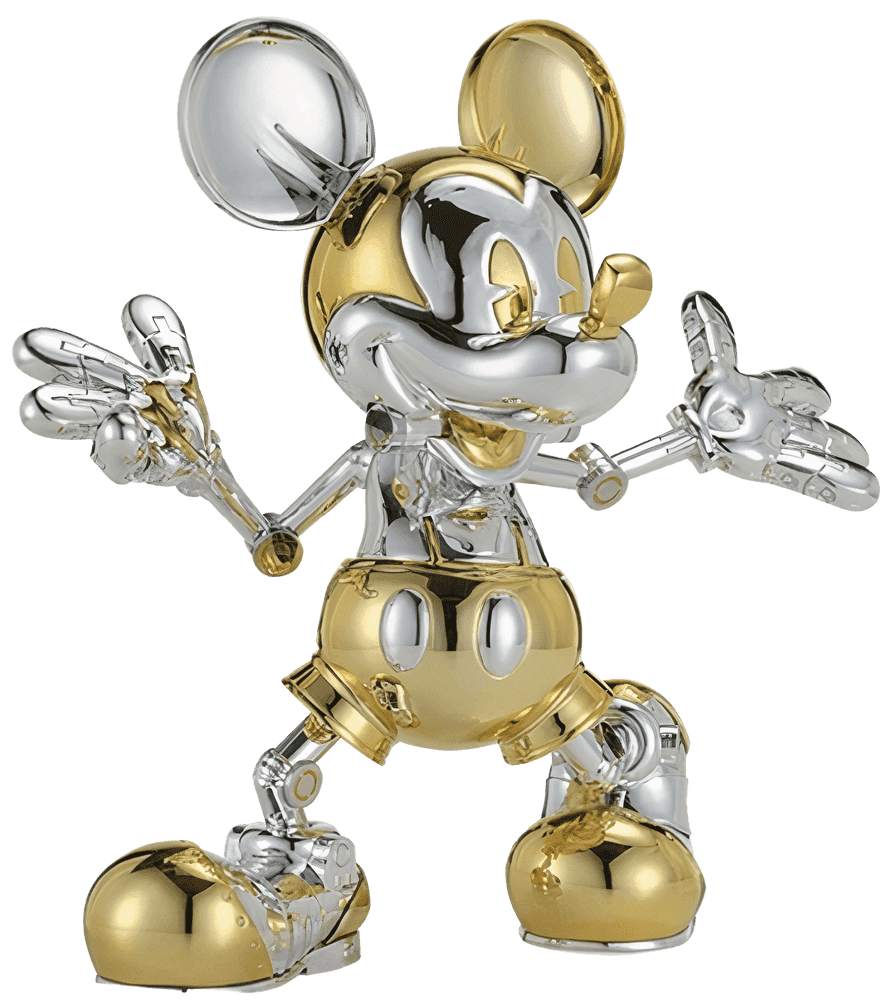 Hajime Sorayama, ‘Mickey Mouse Now & Future Sofubi Figure’, 19-11-2021, Sculpture, Mixed Media, Nanzuka,
