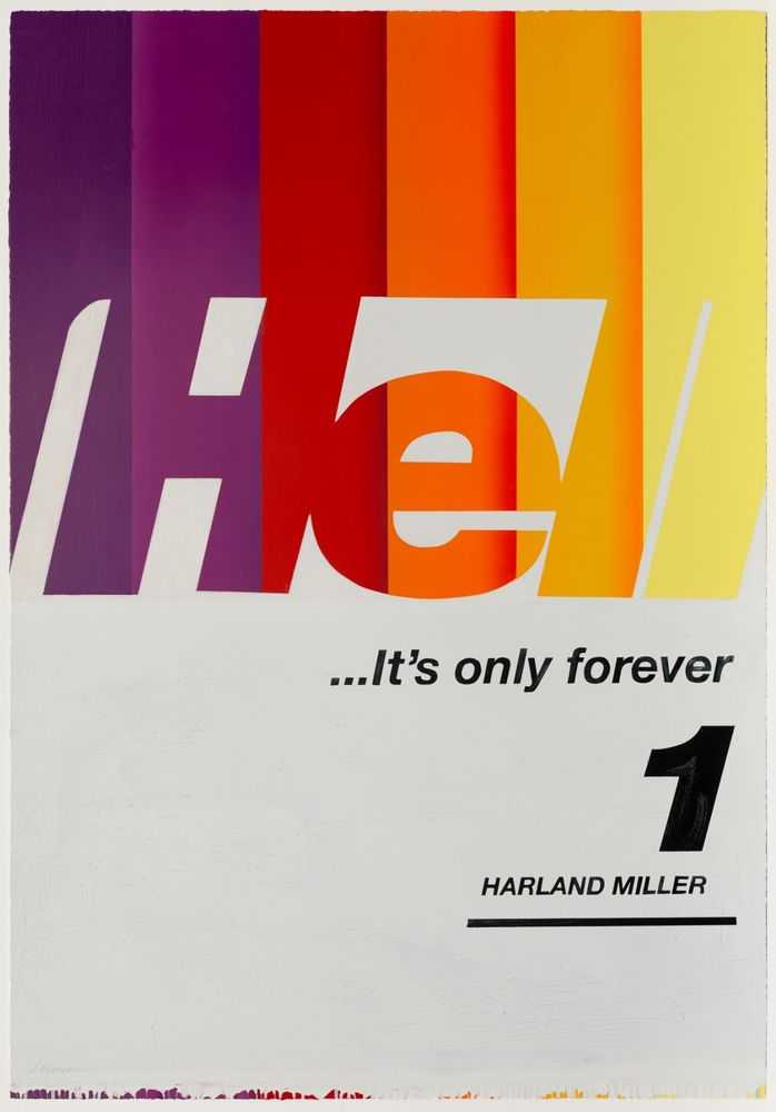 Harland Miller, ‘Hell... It's Only Forever 1 (Small)’, 2020, Print, Woodcut print, Manifold Editions, Numbered