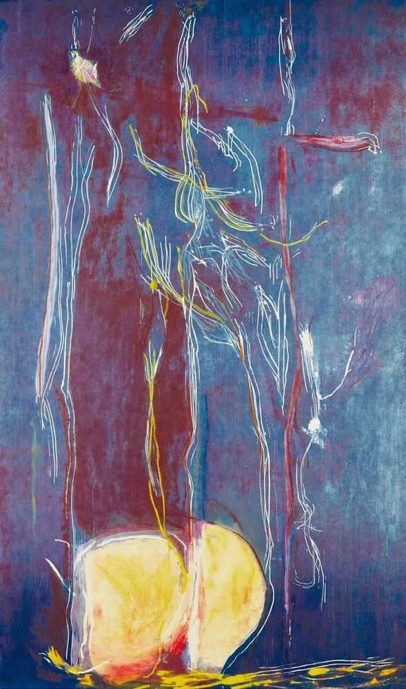 Helen Frankenthaler, ‘All About Blue’, 1994, Print, Lithograph and woodcut on Kozo handmade paper, Tyler Graphics, Ltd., Numbered