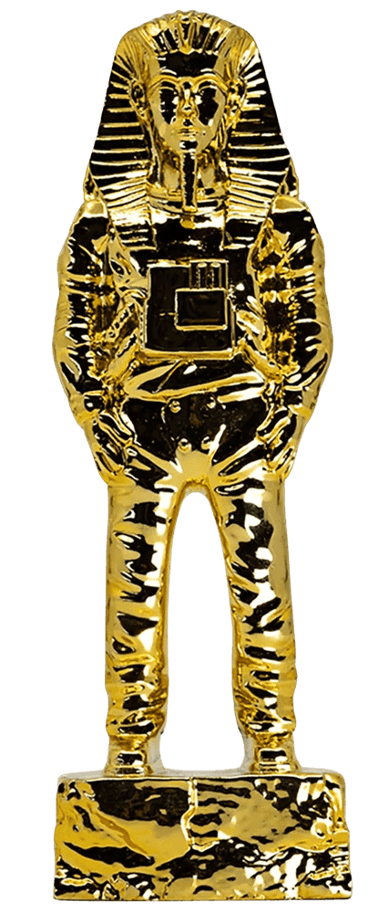 Imbue, ‘Ancient Astronaut Tutankhamun (Gold)’, 2020, Sculpture, Cast resin with electroplated gold finish, null,