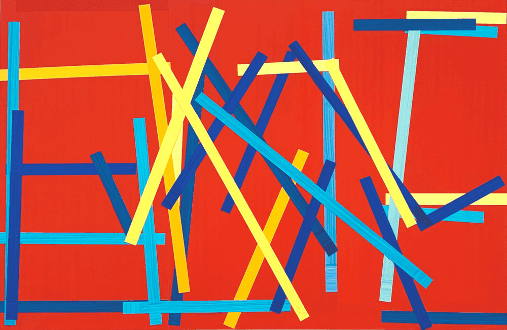 Imi Knoebel, ‘Fishing Red II Ed’, 2009, Print, Acrylic painted on plastic foil, null, Numbered, Dated