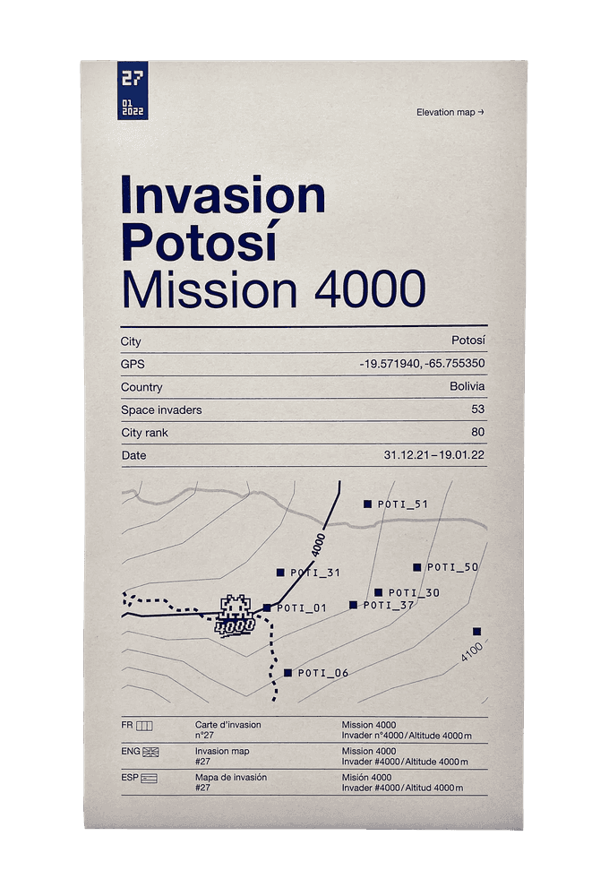 Invader, ‘Invasion Map of Potosi’, 2022, Book, Offset lithograph., null,