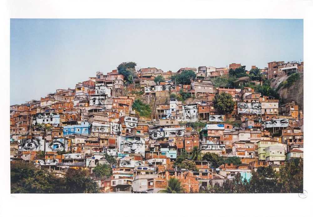 JR, ‘28 MILLIMÈTRES, WOMEN ARE HEROES, ACTION DANS LA FAVELA MORRO DA PROVIDÊNCIA, FAVELA DE JOUR, RIO DE JANEIRO, BRÉSIL, 2008’, 2017, Print, 14 colours lithography printed with Marinoni machine on white BFK Rives 270gsm, Social Animals, Numbered, Dated
