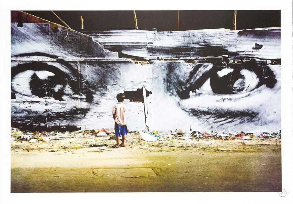 JR, ‘28 Millimètres, Women Are Heroes – Action In Phnom Penh, Peng Panh’, 2011, Print, 4 colours lithography printed with Marinoni machine on white BFK Rives 270gsm, Social Animals, Numbered, Dated