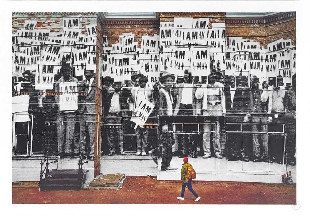 JR, ‘I Am A Man, Washington DC, USA, 2012’, 2018, Print, 11 colours lithography printed with Marinoni machine on white BFK Rives 270gsm, Social Animals, Numbered, Dated