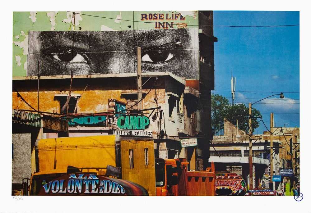 JR, ‘Inside Out, Haiti, 2012’, 2020, Print, 20 colours lithography printed with Marinoni machine on white BFK Rives 300gsm, Social Animals, Numbered, Dated