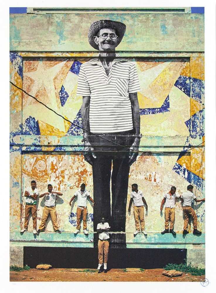 JR, ‘The Wrinkles of The City, La Havana, Antonio Cruz Gordillo, Cuba, 2012’, 2020, Print, 9 colours lithography printed with Marinoni machine on white BFK Rives 270gsm, Social Animals, Numbered, Dated