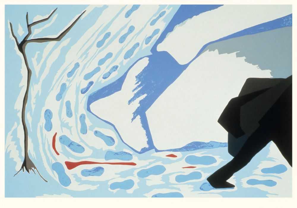 Jacob Lawrence, ‘No. 16 In spite of a price on his head, John Brown, in 1859, liberated 12 Negroes from Missouri plantations (The Legend of John Brown Series)’, 1977, Print, Colour screenprint on Domestic Etching paper, The Detroit Institute of Arts, Numbered