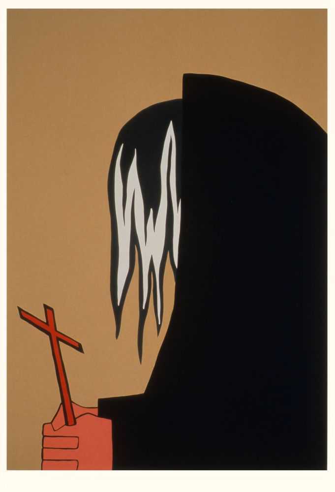 Jacob Lawrence, ‘No. 21 After John Brown's capture, he was put to trial for his life in Charles Town, Virginia (now West Virginia) (The Legend of John Brown Series)’, 1977, Print, Colour screenprint on Domestic Etching paper, The Detroit Institute of Arts, Numbered