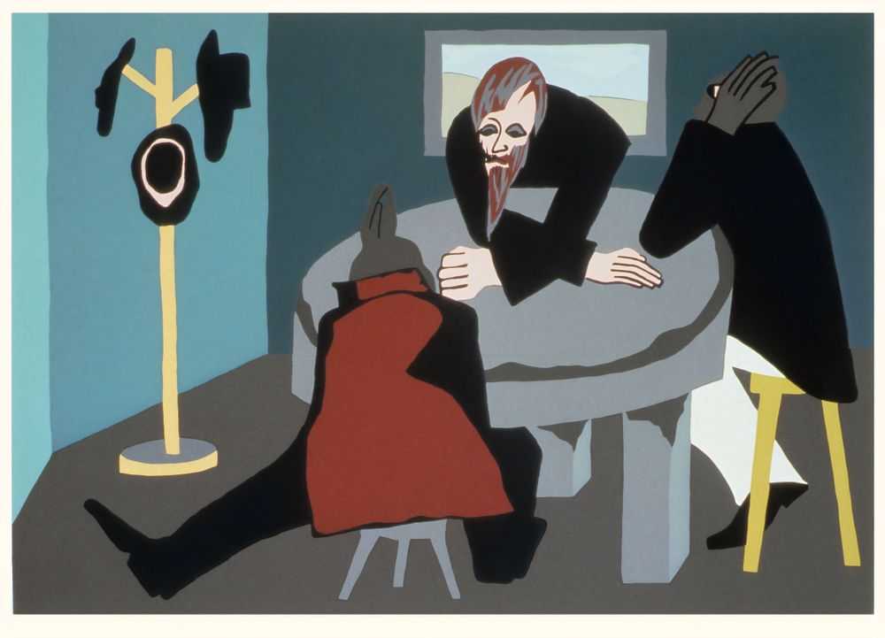 Jacob Lawrence, ‘No. 7 To the people he found worthy of his trust, he communicated his plans (The Legend of John Brown Series)’, 1977, Print, Colour screenprint on Domestic Etching paper, The Detroit Institute of Arts, Numbered