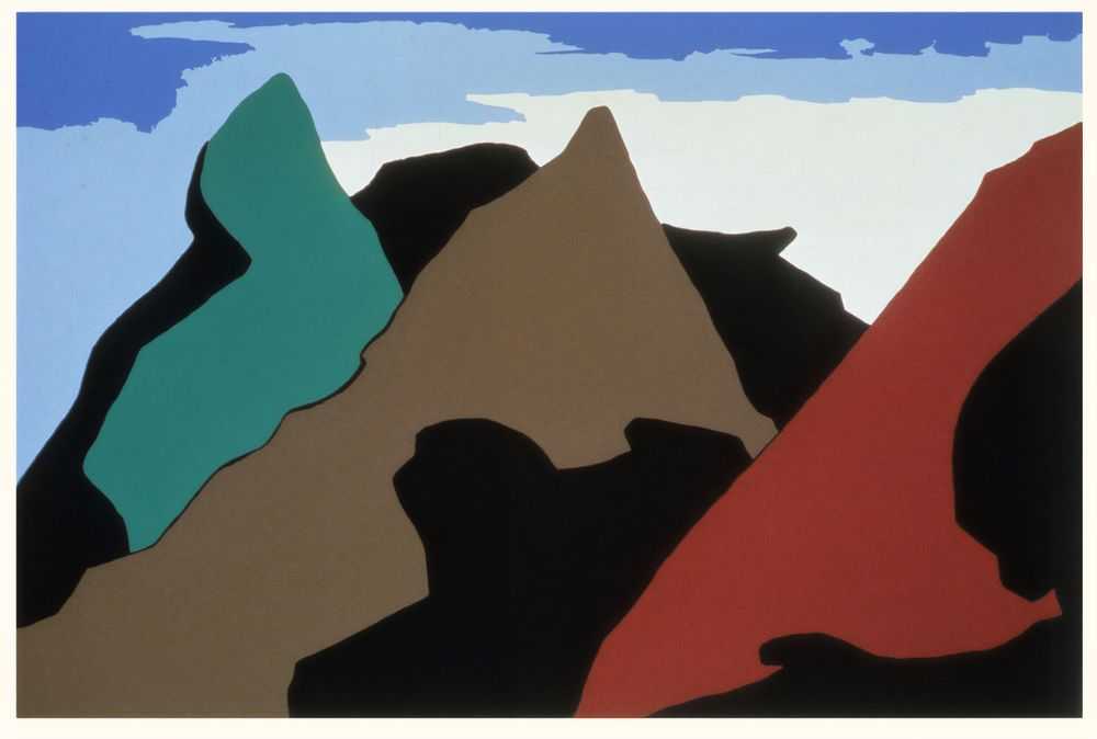 Jacob Lawrence, ‘No. 8 John Brown's first thought of the place where he would make his attack came to him while surveying land for Oberlin College in West Virginia (The Legend of John Brown Series)’, 1977, Print, Colour screenprint on Domestic Etching paper, The Detroit Institute of Arts, Numbered