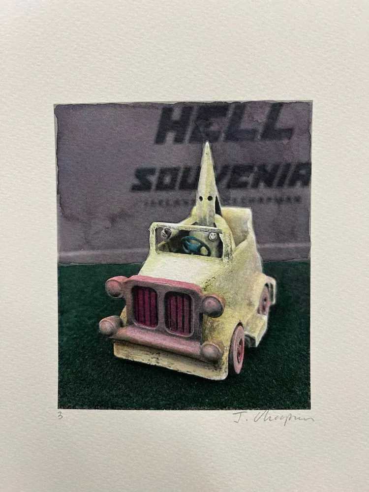 Jake Chapman, ‘Like Cleanliness is next to Godliness, So Humour is next to Horror (Watercolour)’, 2022, Print, Water Coloured Print, Heimlich Productions, Numbered, Handfinished