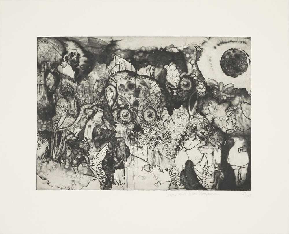 Jake & Dinos Chapman, ‘I Do Not Recall Distinctly When It Began, But It Was Months Ago (I)’, 15-07-2011, Print, Photogravure on 300gsm Somerset Tub sized paper with a chine colle, Counter Editions, Numbered