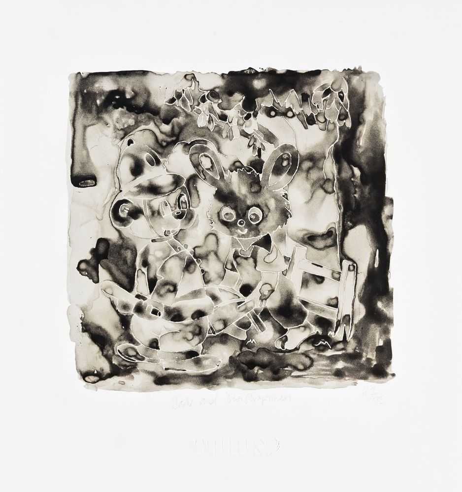 Jake & Dinos Chapman, ‘You're Saved! I've Got To Walk Home’, 19-06-2011, Print, Digital pigment print with silkscreen glaze, Turps Banana Editions, Numbered