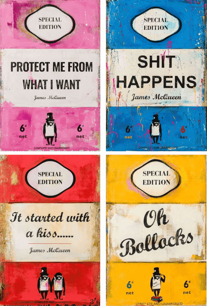 James McQueen, ‘Special Edition (2024) - Unframed Set of Four’, 2024, Print, Silkscreen and Archival Pigment in Colour on Deckled Edge Somerset Satin 410gsm Paper, Castle Fine Art, Numbered, Framed