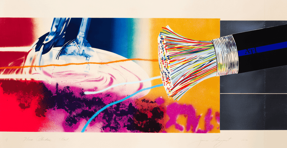 James Rosenquist, ‘East’, 1972, Print, Color lithograph and silkscreen with silver foil collage on Arches paper, Multiples Inc., Numbered, Dated