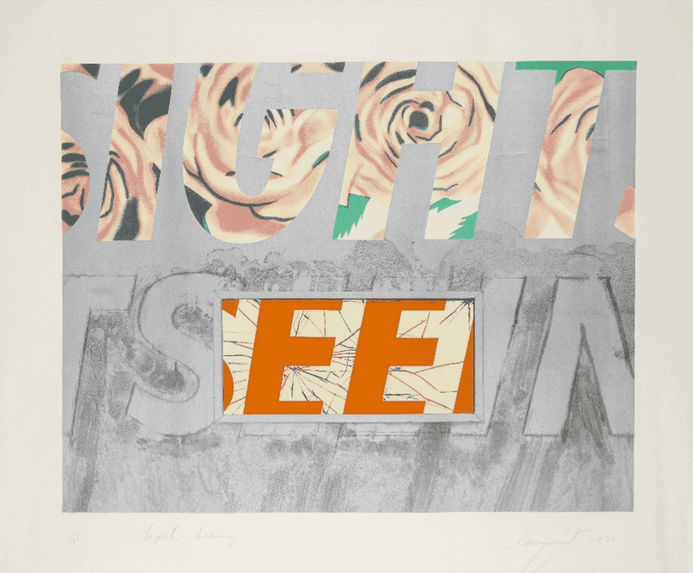 James Rosenquist, ‘Sight-Seeing’, 1972, Print, Lithograph and screenprint in colours on wove paper, Petersburg Press, Numbered, Dated