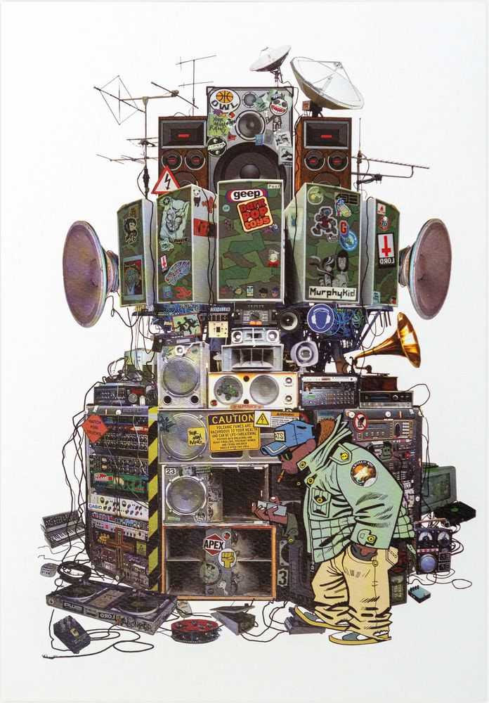 Jamie Hewlett, ‘Demon Days Live #2’, 2005, Print, Full colour digital print on textured heavy wove card, Self-released,
