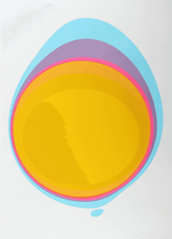 Jan Kalab, ‘Blob (Yellow)’, 25-11-2016, Print, 4 colour Silkscreen print on Keaykolour Original paper 300 g/m2, Self-released, Numbered