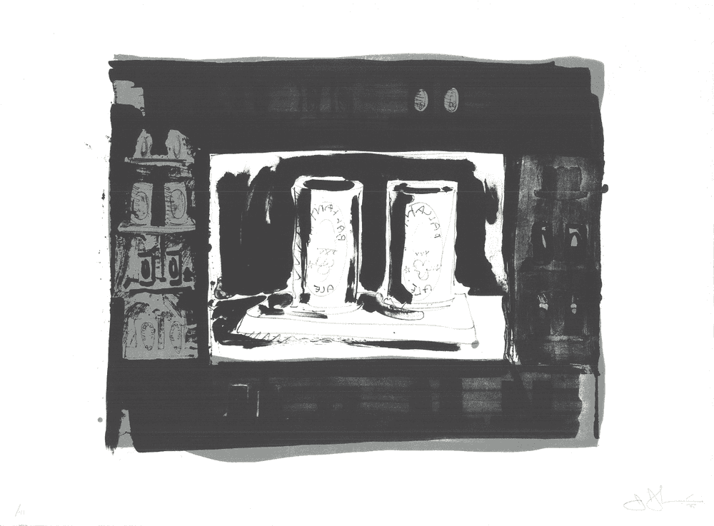 Jasper Johns, ‘Ale Cans’, 1975, Print, Lithograph, Gemini G.E.L., Numbered, Dated