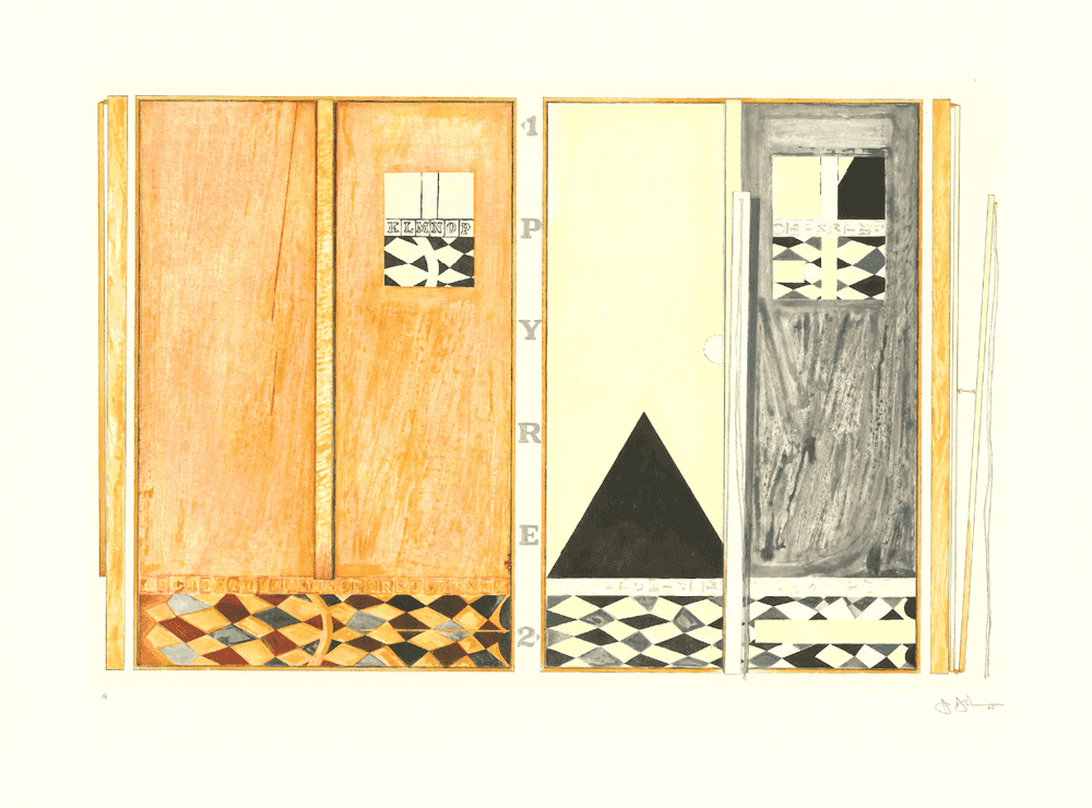 Jasper Johns, ‘Pyre 1 and 2’, 2005, Print, Intaglio in 5 colors, Universal Limited Art Editions, Inc., Numbered, Dated
