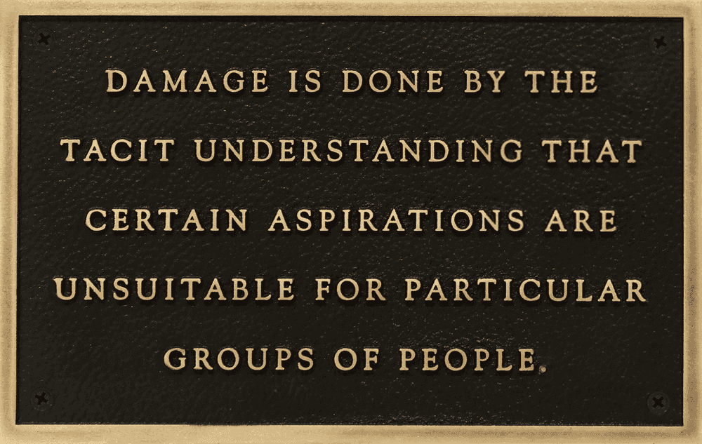 Jenny Holzer, ‘Damage is done by the tacit understanding’, 1981, Sculpture, Text on cast bronze plaque, null,