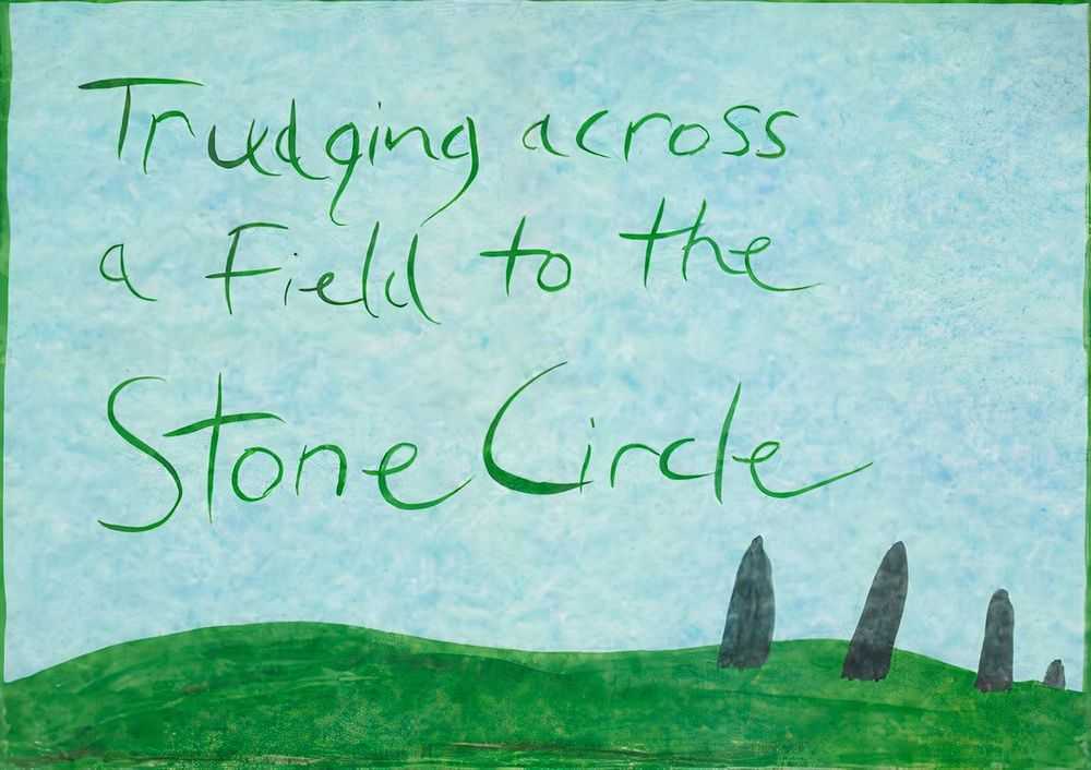 Jeremy Deller, ‘Trudging Across A Field To The Stone Circle’, 05-05-2022, Print, Offset lithograph on Parch Marque White 220gsm, Tate, Numbered