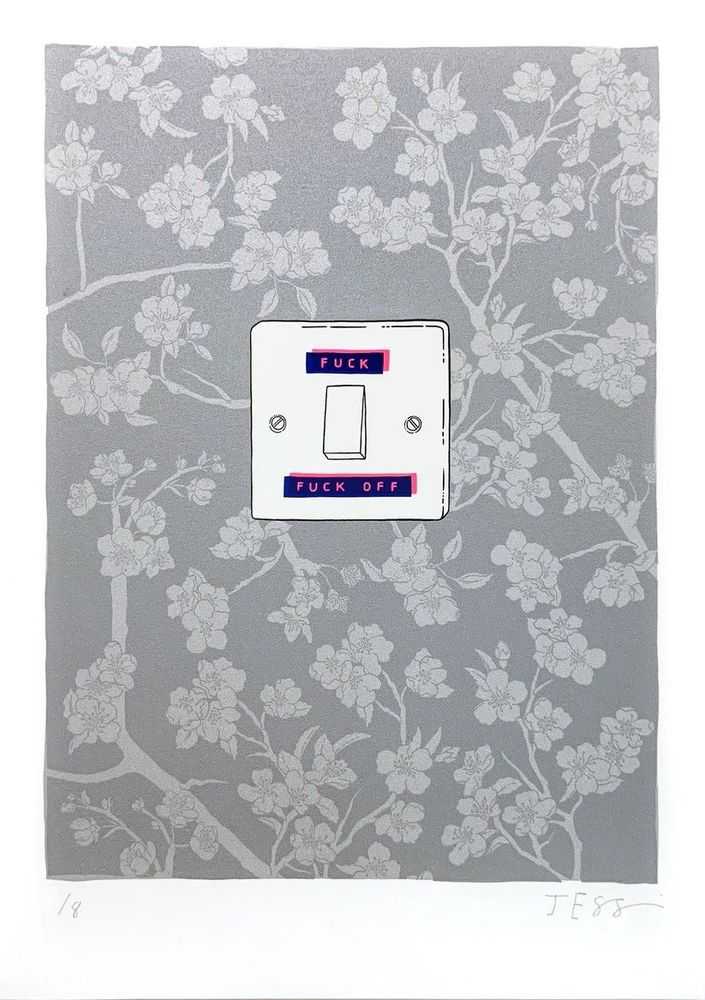 Jess Wilson, ‘Apple Blossom (Silver with Pink and Blue Tape)’, 2025, Print, 5 Colour Screenprint on Somerset Tub Sized 410gsm Paper, null, Numbered