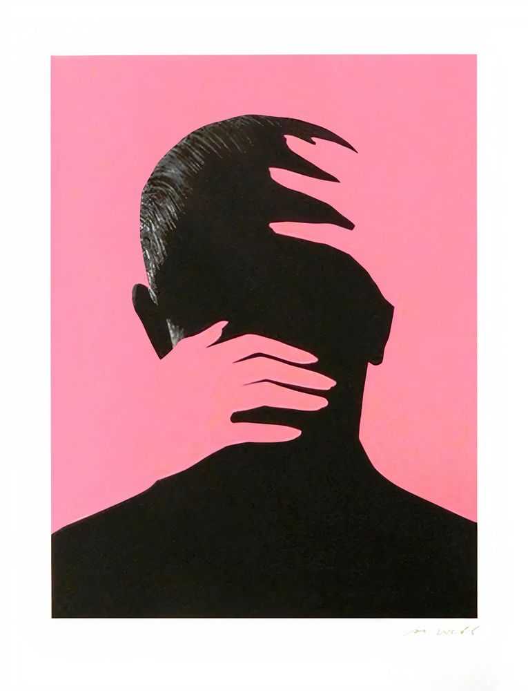 Joe Webb, ‘Embrace (Pink)’, 11-03-2015, Print, 3 Colour Screenprint on Somerset Satin 300gsm Paper, Saatchi Gallery, Numbered
