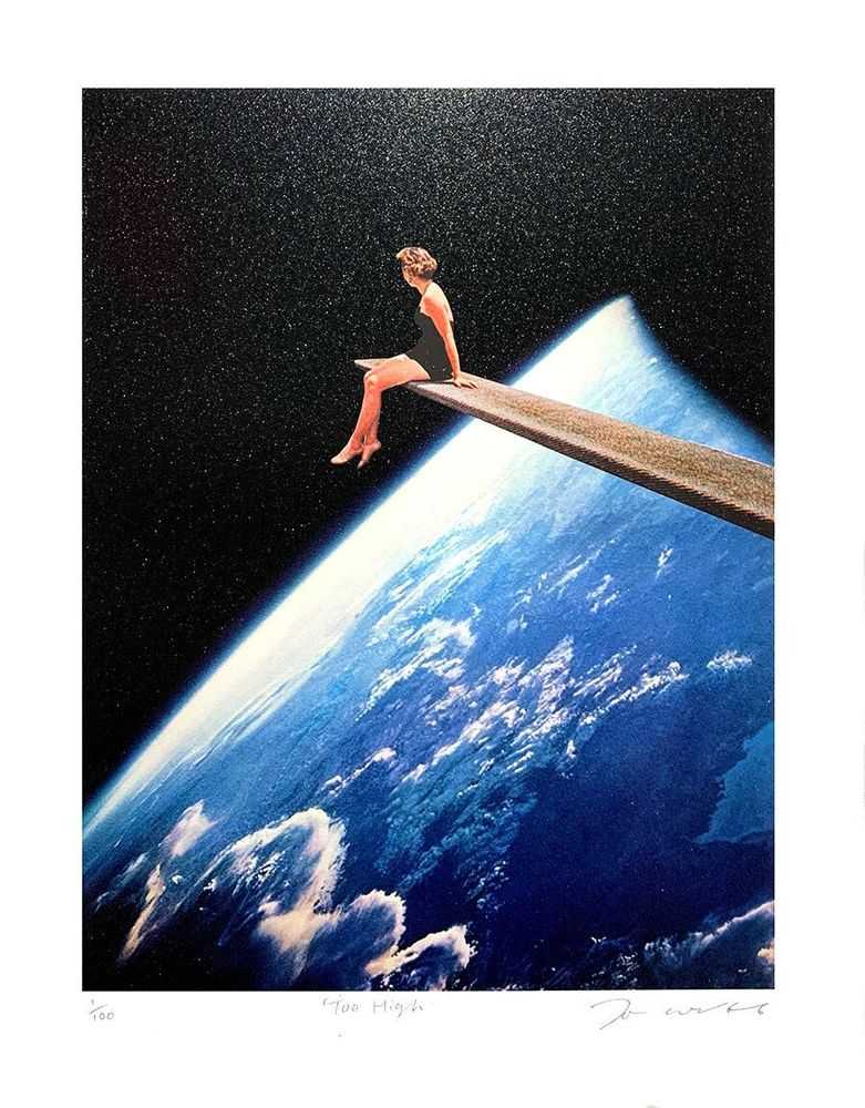 Joe Webb, ‘Too High’, 01-08-2020, Print, Archival inks and silkscreen UV varnish with glitter; Somerset Enhanced Velvet 33gsm Paper, Self-released, Numbered