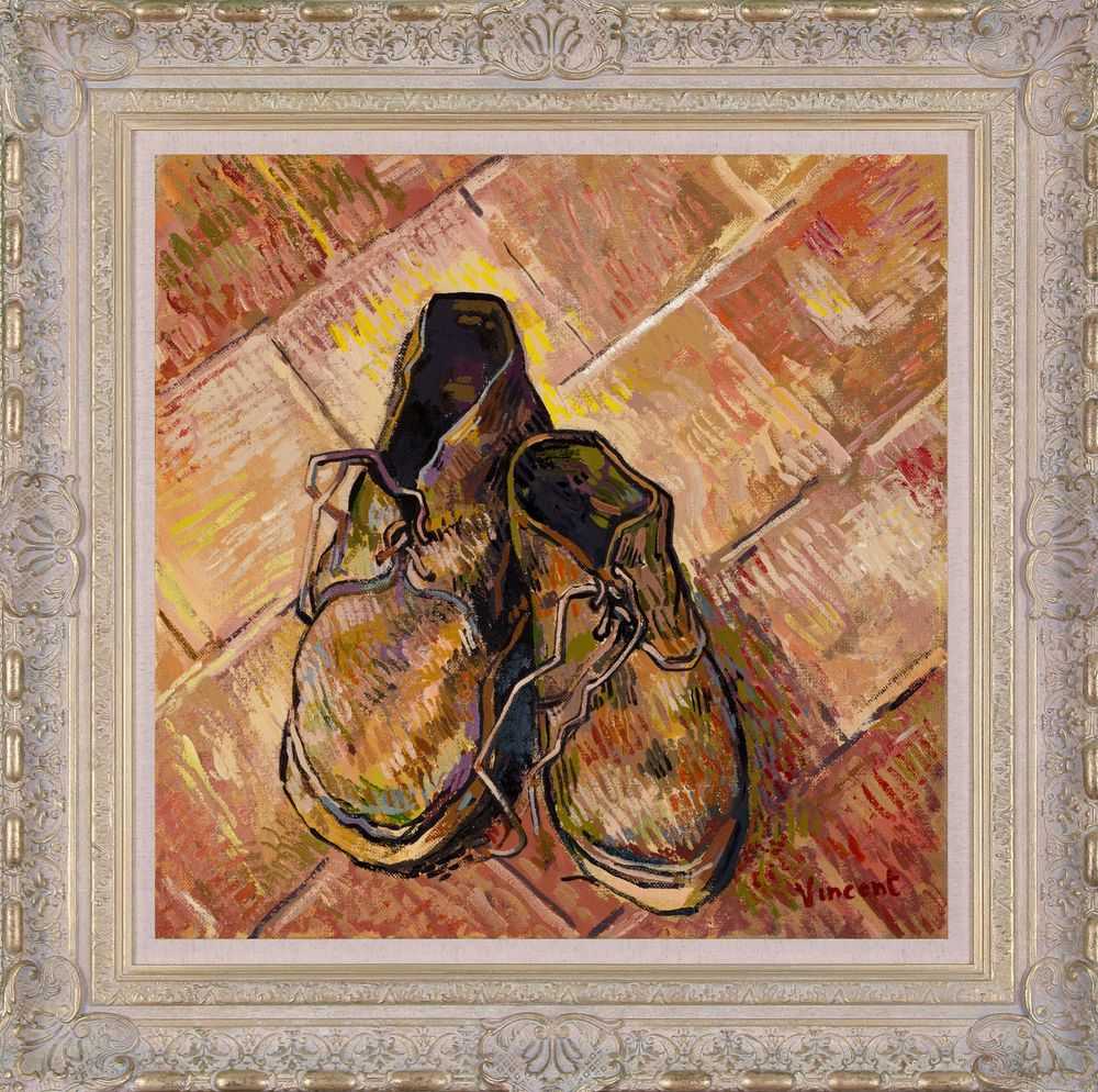John Myatt, ‘A Pair Of Old Shoes 1888 (In The Style Of Vincent Van Gogh)’, 2018, Print, Fine Art Print, Castle Fine Art, Numbered