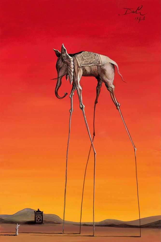 John Myatt, ‘Elephant In The Style Of Salvador Dali, 1948’, 2015, Print, Fine Art Print, Castle Fine Art, Numbered