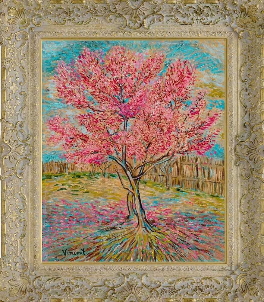 John Myatt, ‘Peach Trees in Bloom in the Style of Vincent van Gogh’, 2020, Print, Hand-Embellished Canvas, Castle Fine Art, Numbered
