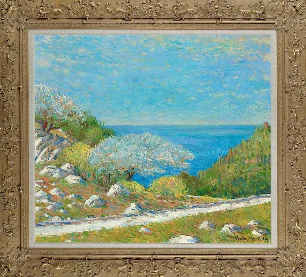 John Myatt, ‘View From Can Costa Majorca In The Style of Claude Monet, 1884’, 2016, Print, Fine Art Print, Castle Fine Art, Numbered, Framed