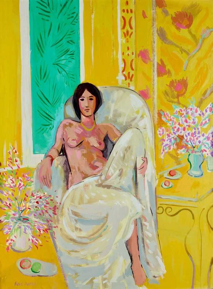 John Myatt, ‘Yellow Odalisque (in the style of Henri Matisse)’, 2012, Print, Fine Art Print, Castle Fine Art, Numbered