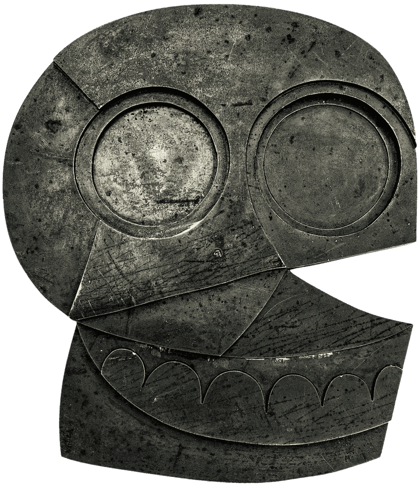 Jonathan Edelhuber, ‘Heavy Is The Head’, 2022, Sculpture, Raw, massive steel, water cut, refused, oiled, One Off Any, Numbered