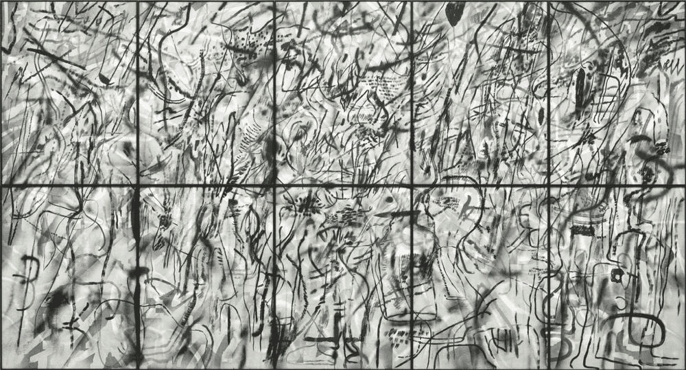 Julie Mehretu, ‘Treatises on the Executed, (from Robin’s Intimacy)’, 2022, Print, 10-panel etching/aquatint from 50 plates, null,