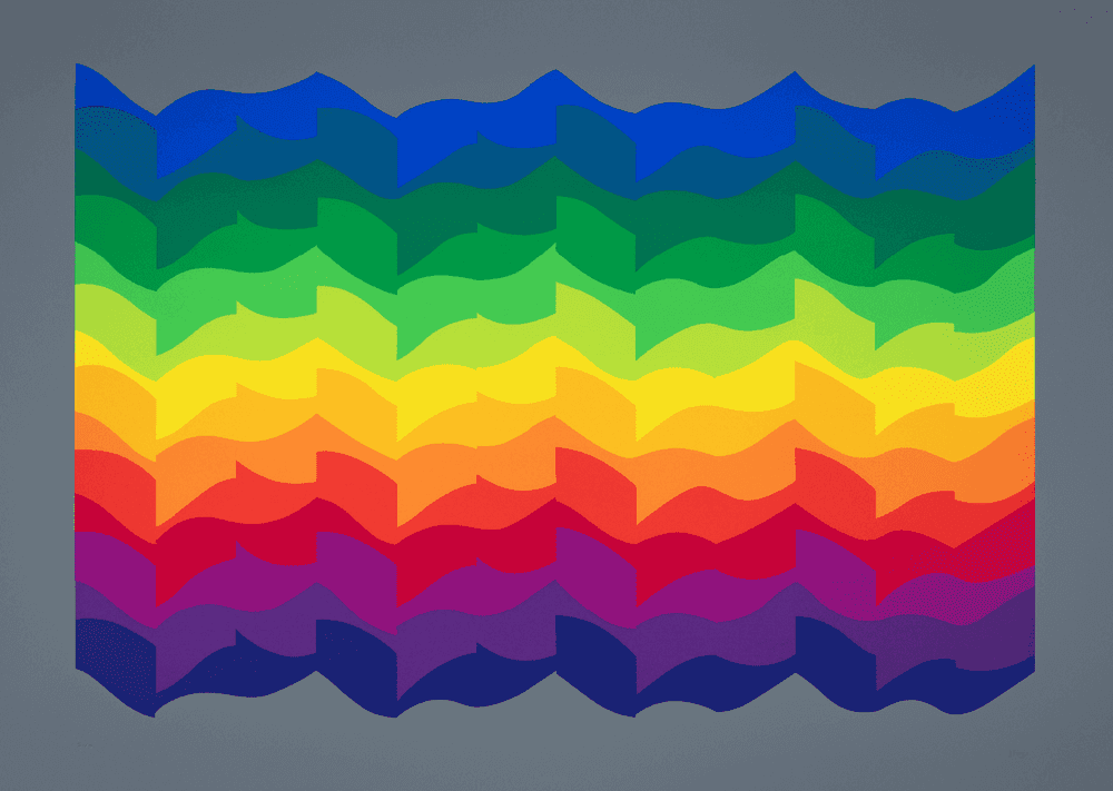 Julio Le Parc, ‘Ondes a Partir d'un Theme’, 2018, Print, Serigraphy on paper, null,