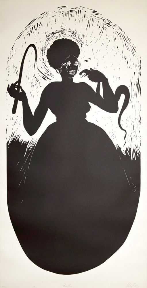 Kara Walker, ‘Boo Hoo’, 2000, Print, Linocut on Arches Cover White, null, Numbered