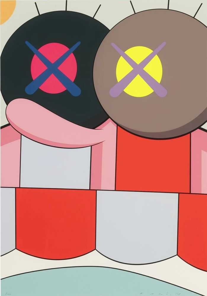 Kaws, ‘Blame Game X’, 2014, Print, Screen Print in colors, on Saunders Waterford High White paper, null, Numbered