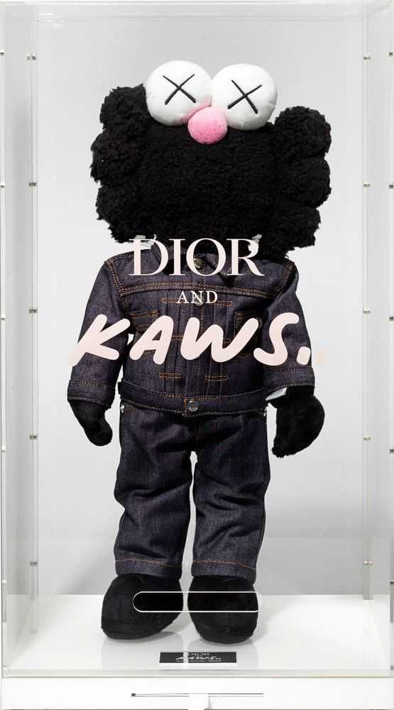 Kaws, ‘Kaws BFF (Dior Black)’, 2019, Sculpture, Polyester stuffed toy in a plexiglas box, Dior, Numbered
